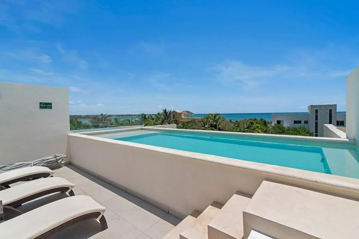 Tree House Akumal Sea View Walk To Beach 11 Pools Apartment